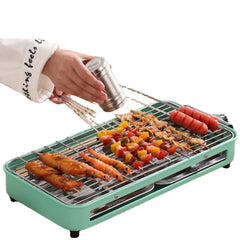 Portable Electric BBQ Grill Teppanyaki Smokeless Barbeque Hot Pan Plate Table