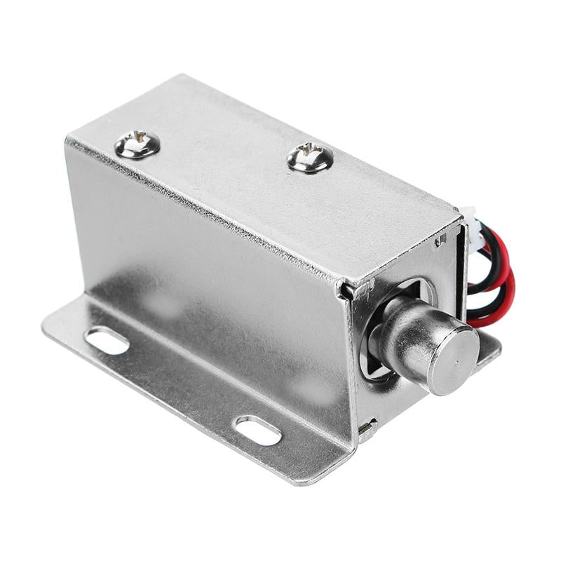 12V DC 0.8A Electric Lock Assembly Solenoid Cylindrical Cabinet Door Drawer