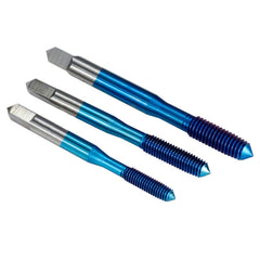 Blue Nano Flute less Forming Machine Taps M2-M12 Metric Plug Tap Extrusion HSS Thread Screw Drill