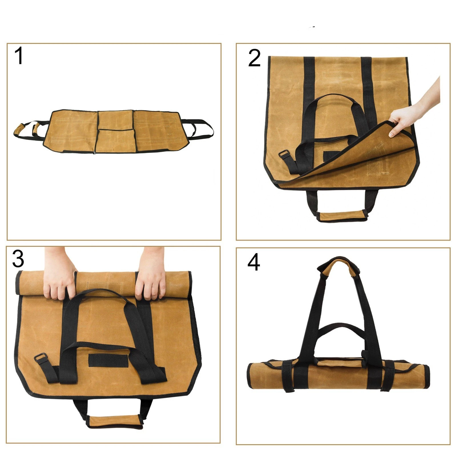 Firewood Log Carrier Large Firewood Bag
