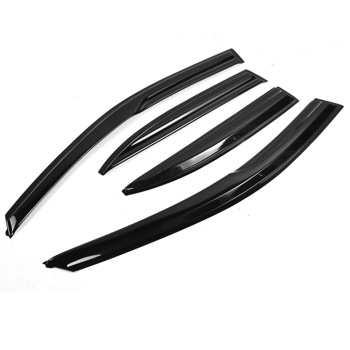 4Pcs Plastic Exterior Visor Vent Shades For Acura TSX 2009-2014 Sedan CU2 Wavy Style Window Sun Rain Guard Deflector