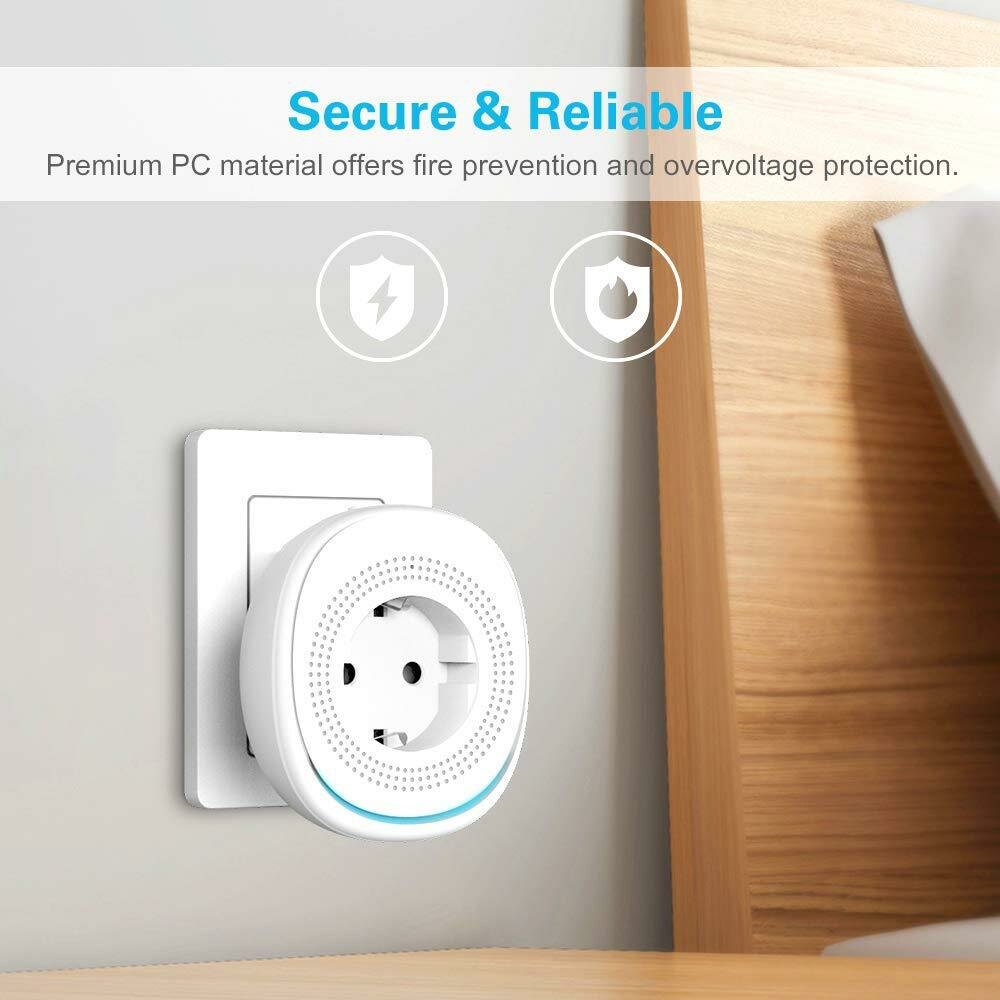 Dual USB Wifi Smart Socket EU Standard Voice Control Night Light Smart Plug Supports Amazon Alexa Google Home Tmall Genie IFTTT