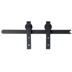 Sliding Barn Door Hardware Track Set Double Roller Kit Antique Classic Bedroom