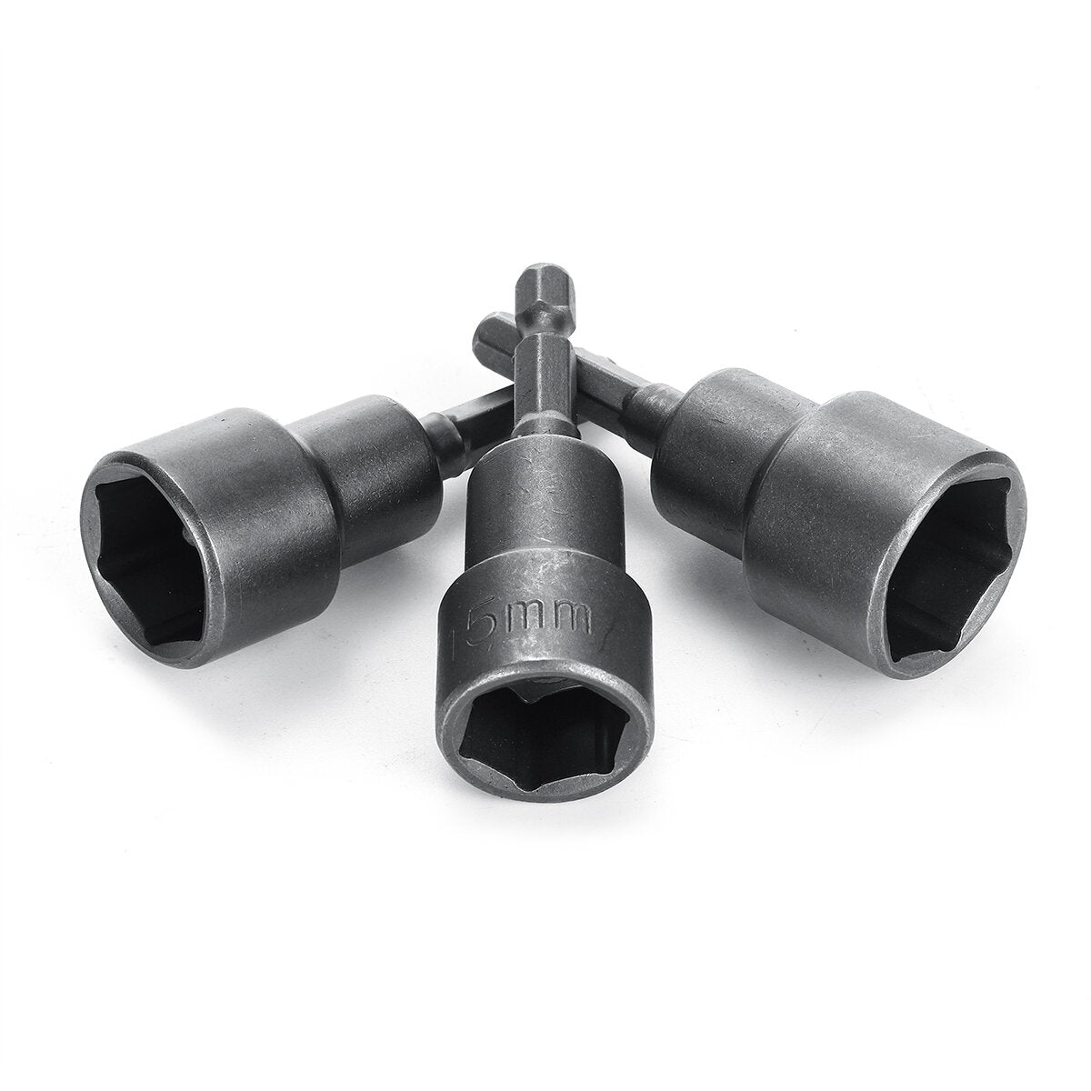 10pcs 1/4 Inch 6-19mm Magnetic Nut Driver Socket Set Metric Impact Drill Bits