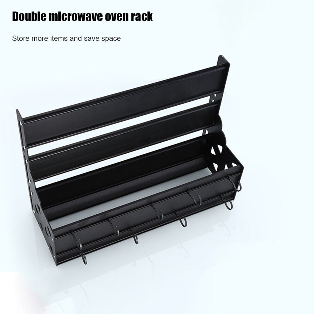 Microwave Oven Stand Storage Rack Shelf Space Saving Kitchen Bracket