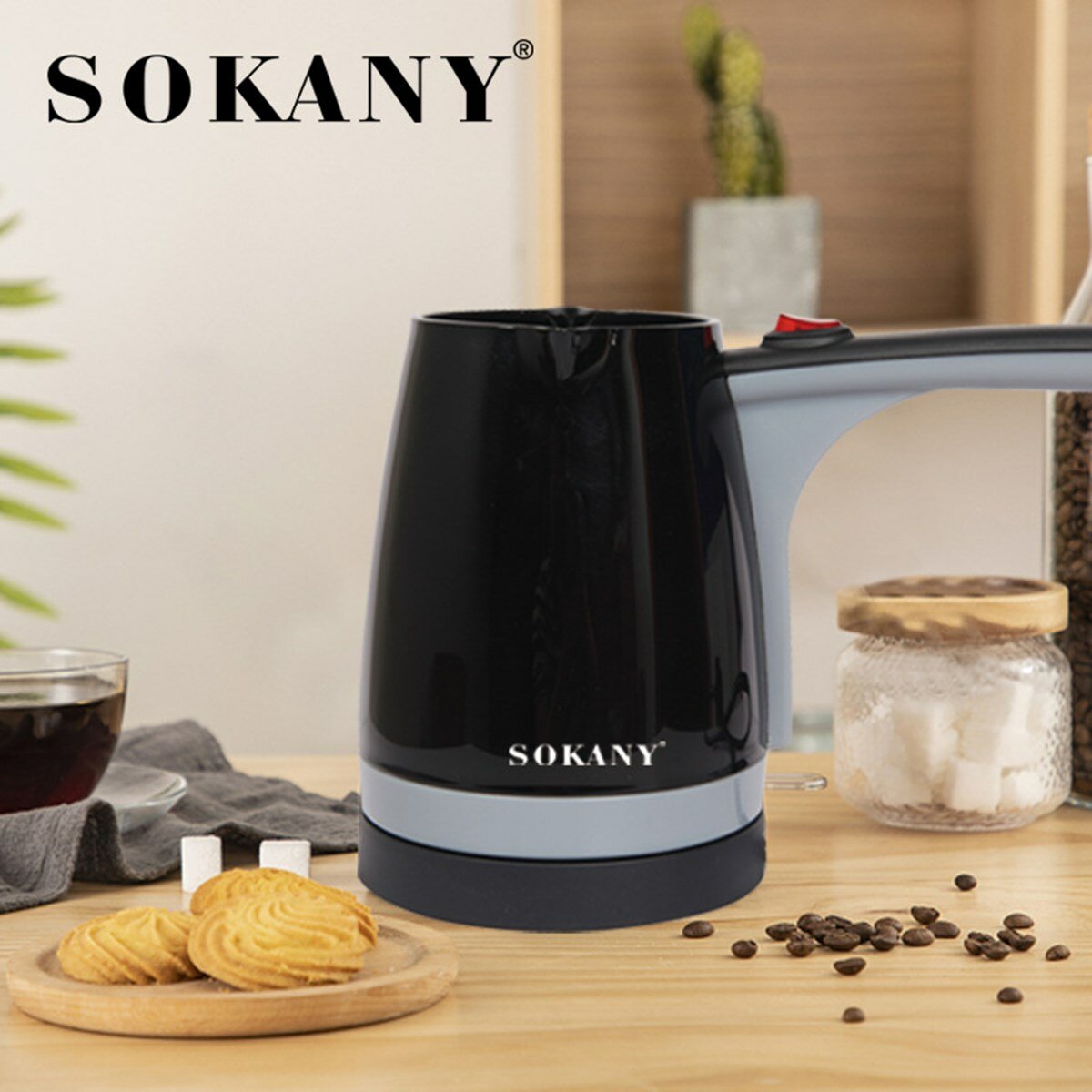 Electric Coffee Pot Italian Moka Pot Milk Making Machine Quick Heat 1000W