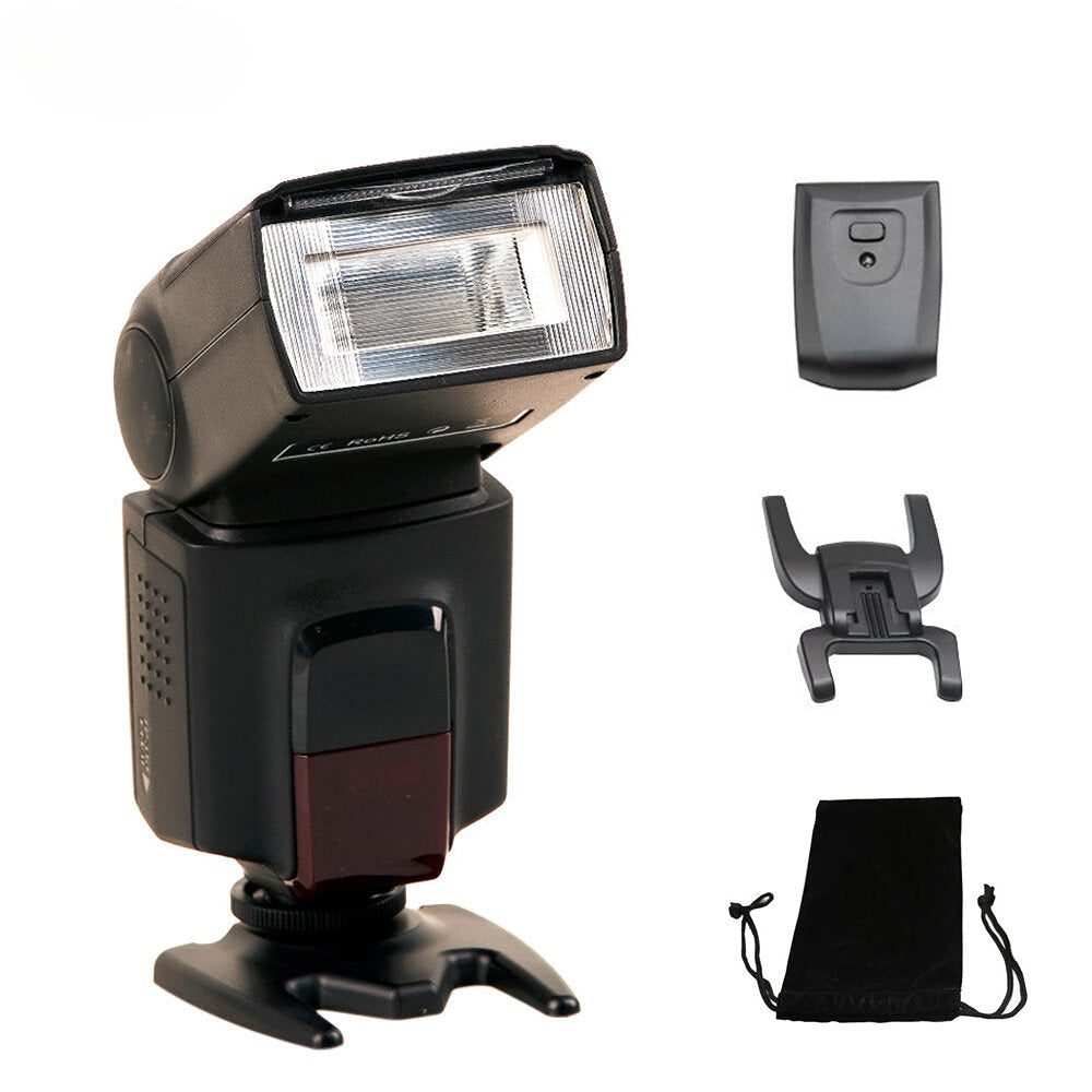 Camera Flash TT520II with Build-in 433MHz Wireless Signal for Canon/Nikon/Pentax/Sony/Fuji/Olympus DSLR Cameras