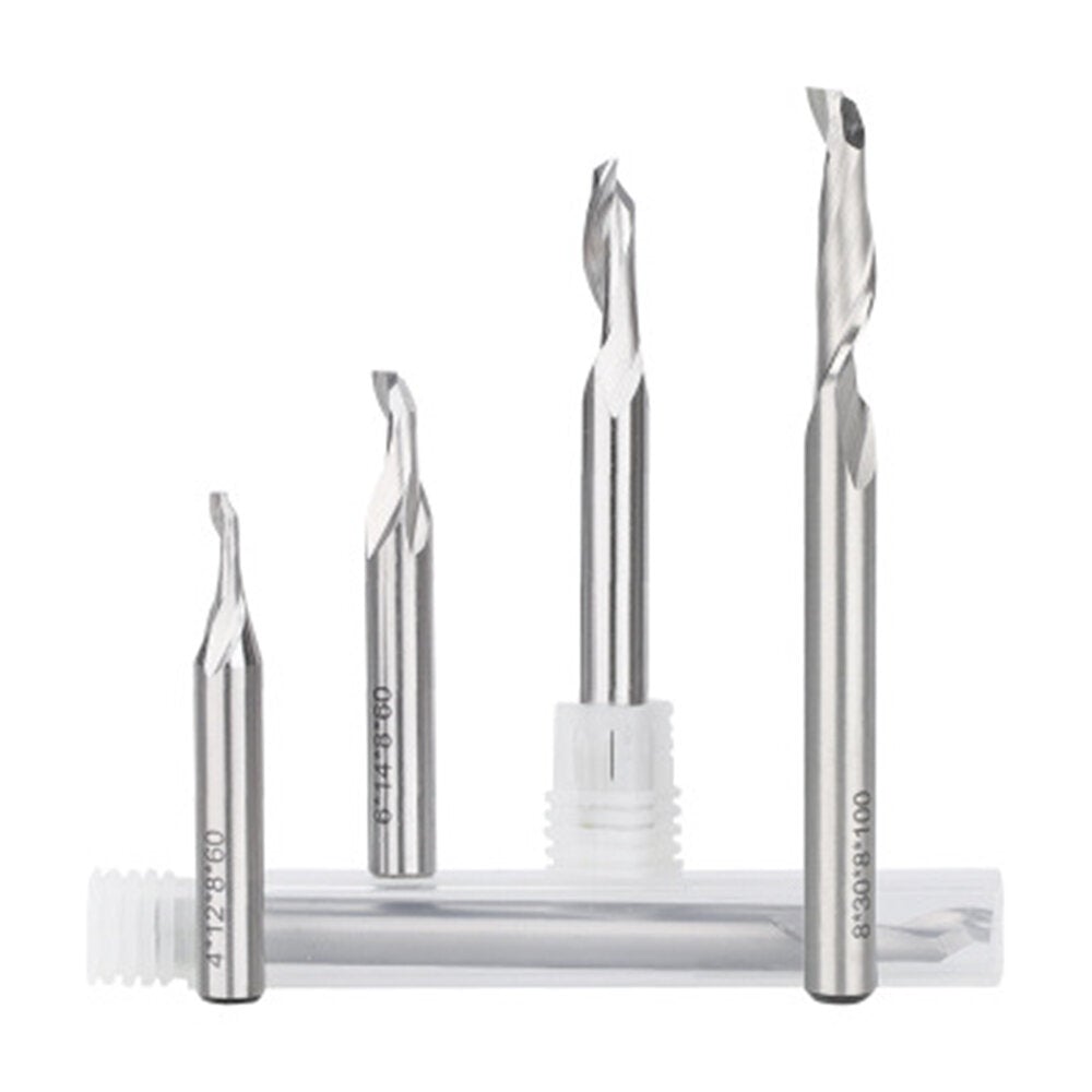 1pc 8mm Shank HSS End Mill Cutter CNC Straight Milling Cutters Woodworking Tool Router Bit For Wood Cut