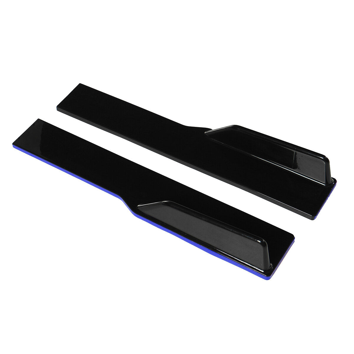 2.2M / 78.7inch Pair of Universal Side Skirts Extensions Splitters Blue Line