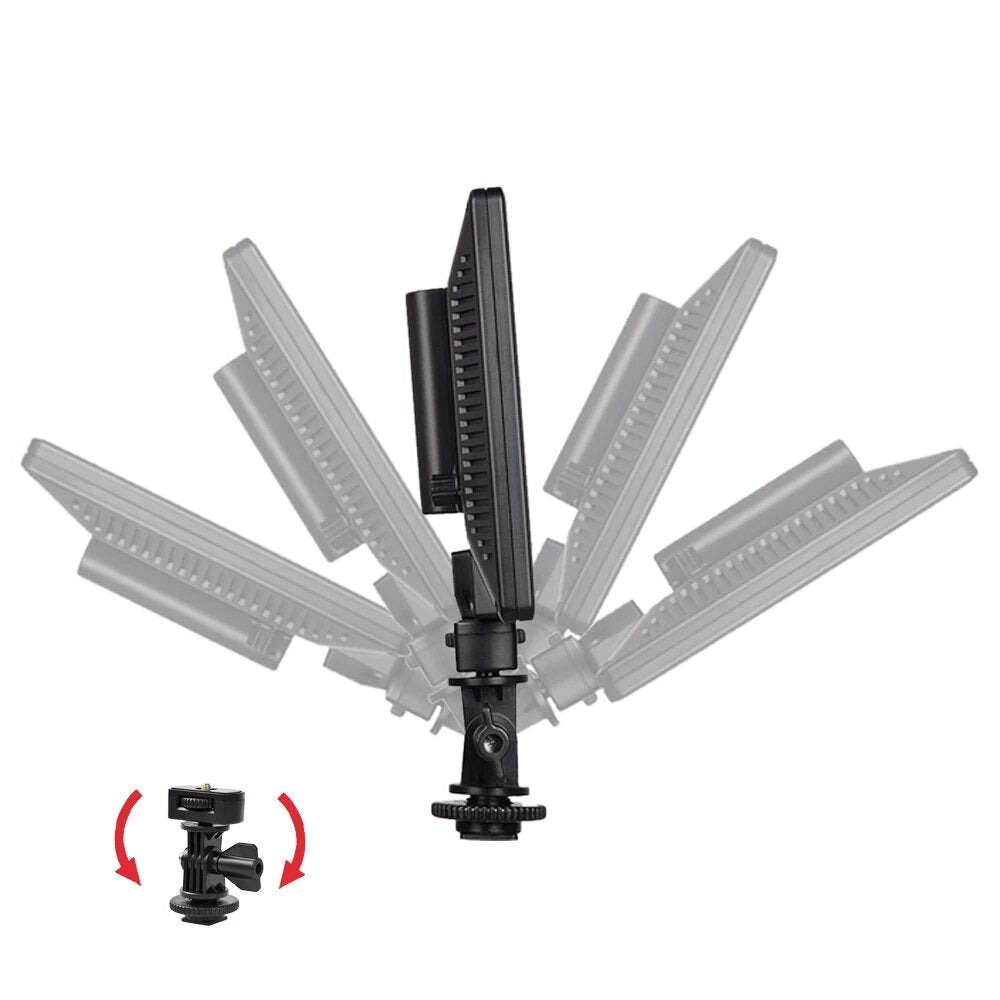 LED Video Light for Camera Camcorder Tripod Photography Lighting for Portrait Video Recording Dimmable DSLR Studio Lamp