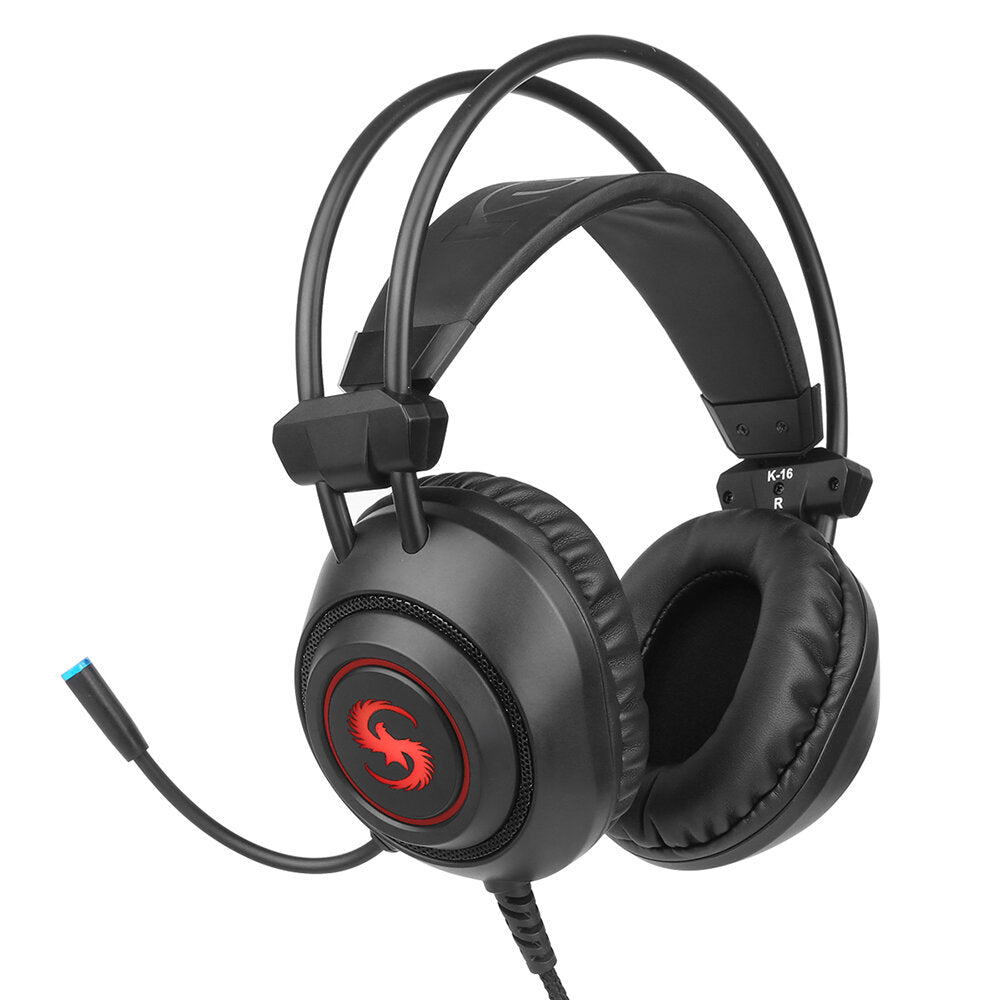 Gaming Headset Surround Sound Effect System Exquisite 7-color LED Lights Omni-directional Noise Reduction Microphone