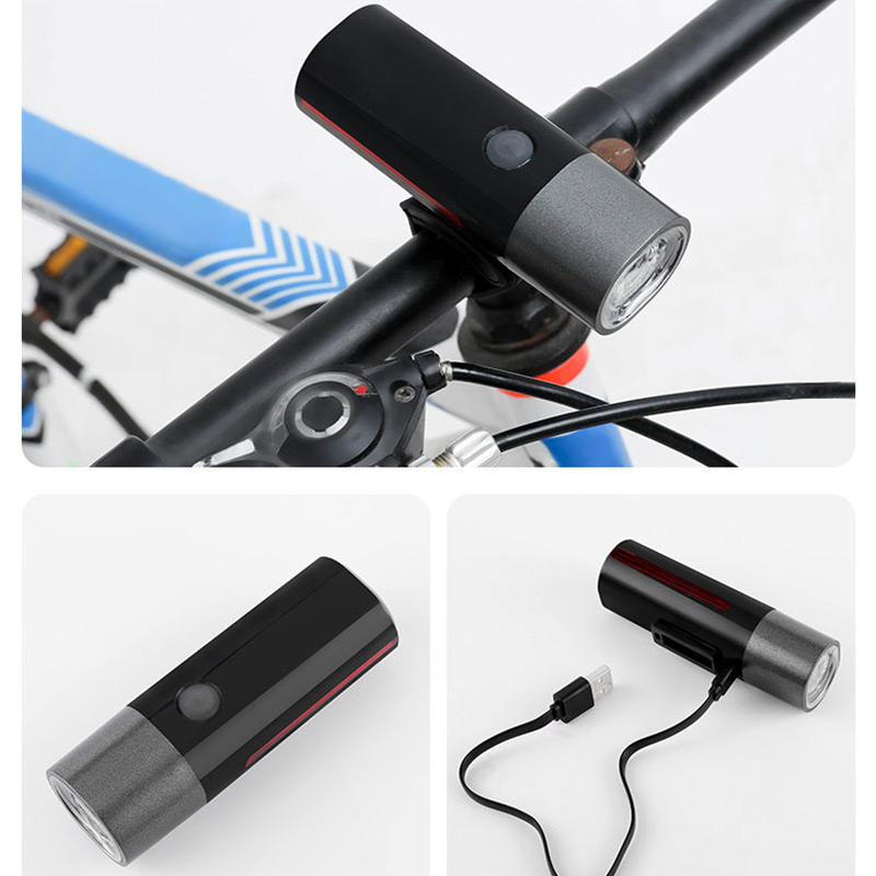 650LM 4 Modes 360 Rotatable USB Rechargeable Bike Head Light Waterproof Headlight Flashlight Night Riding