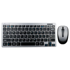 Wireless Keyboard & Mouse Set Business Office Silent 78 Keys Keyboard 1200DPI Mouse Kit for MAC OS Windows