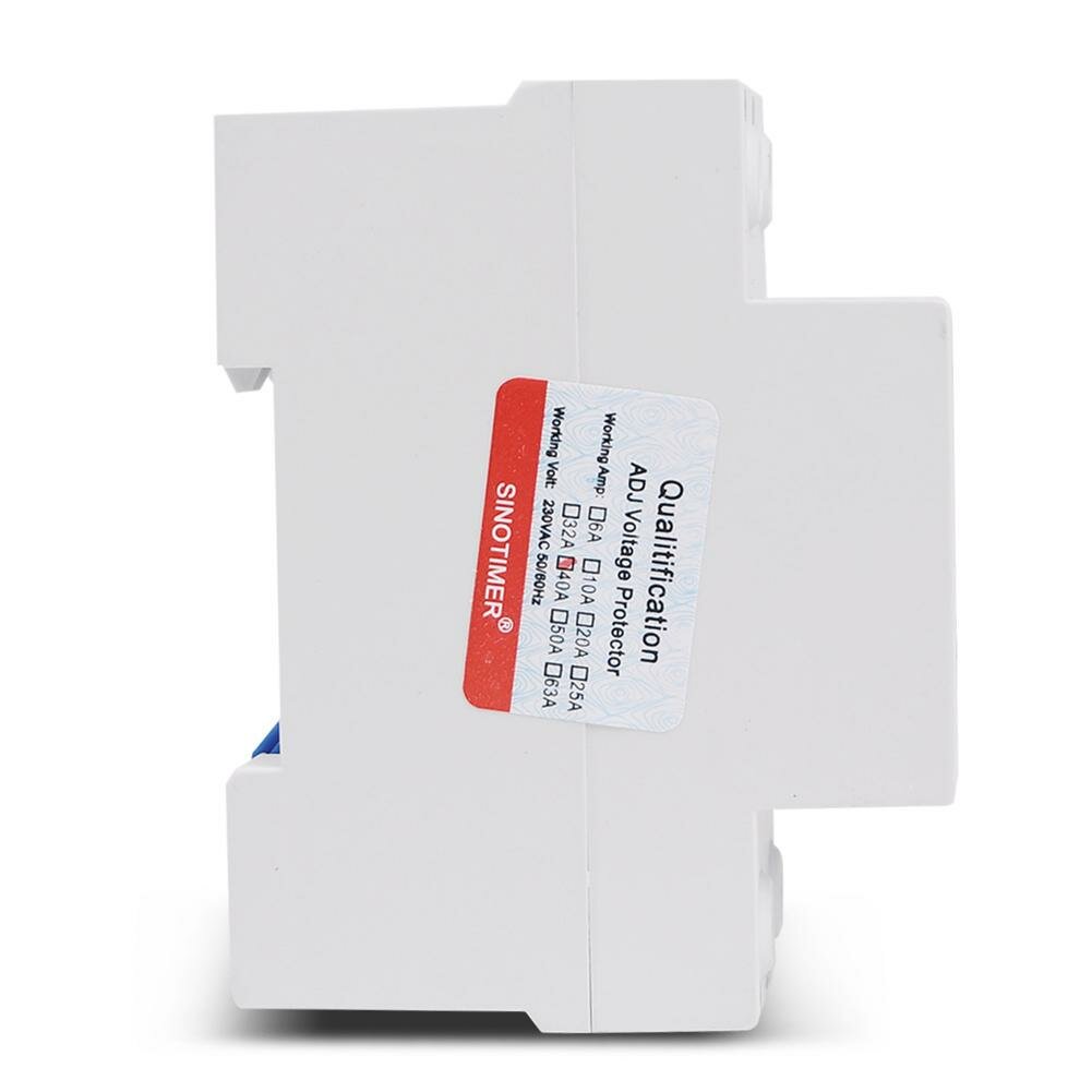 Automatic Reconnect House Surge Protector 40A 63A 80A DIN Rail Adjustable Protection Relay