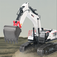 Toys 2.4G 22CH RC Excavator Alloy Vehicles w/ LED Light Sound Machine Toys Models