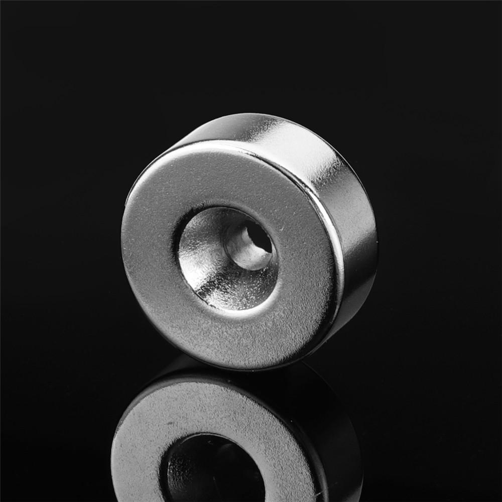 10pcs 25mmx10mm 5mm Hole Round Magnet Ring Rare Earth Neodymium Magnets