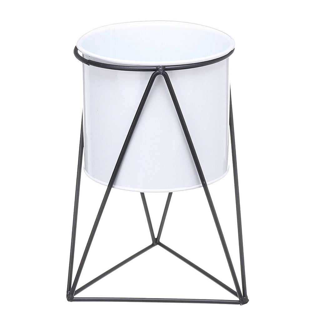 Geometric Metal Flower Pot Stand Chic Indoor Garden Plant Holder Display Planter