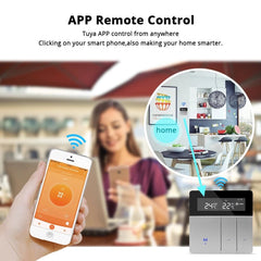 WiFi Thermostat for Electric Heater Water Radiant Floor Heating Alexa Google Home Enable Temperature Controlled