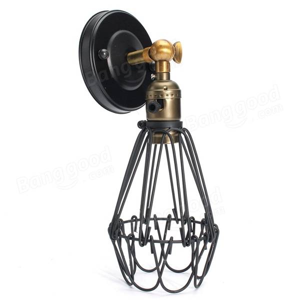 Metal Vintage Rustic Sconce Wall Light Edison Lamp Bulb Fixture