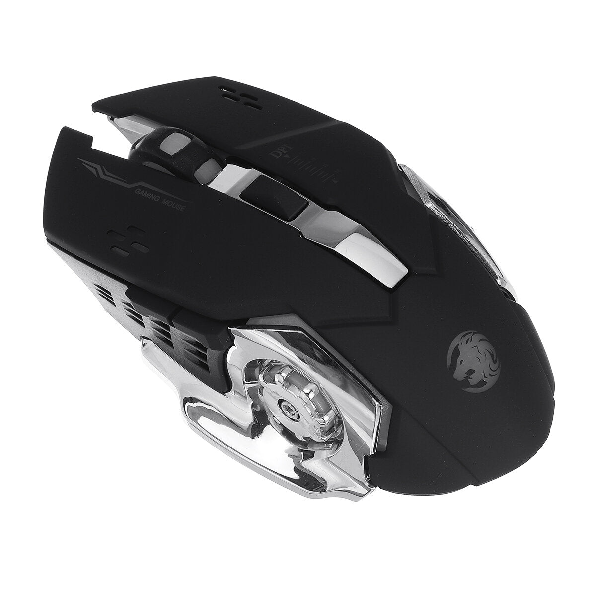 2.4 GHz Wireless Mouse 1600DPI Rechargeable Breathing LED Light Optical Mice with USB Receiver for PC Laptop Desktop