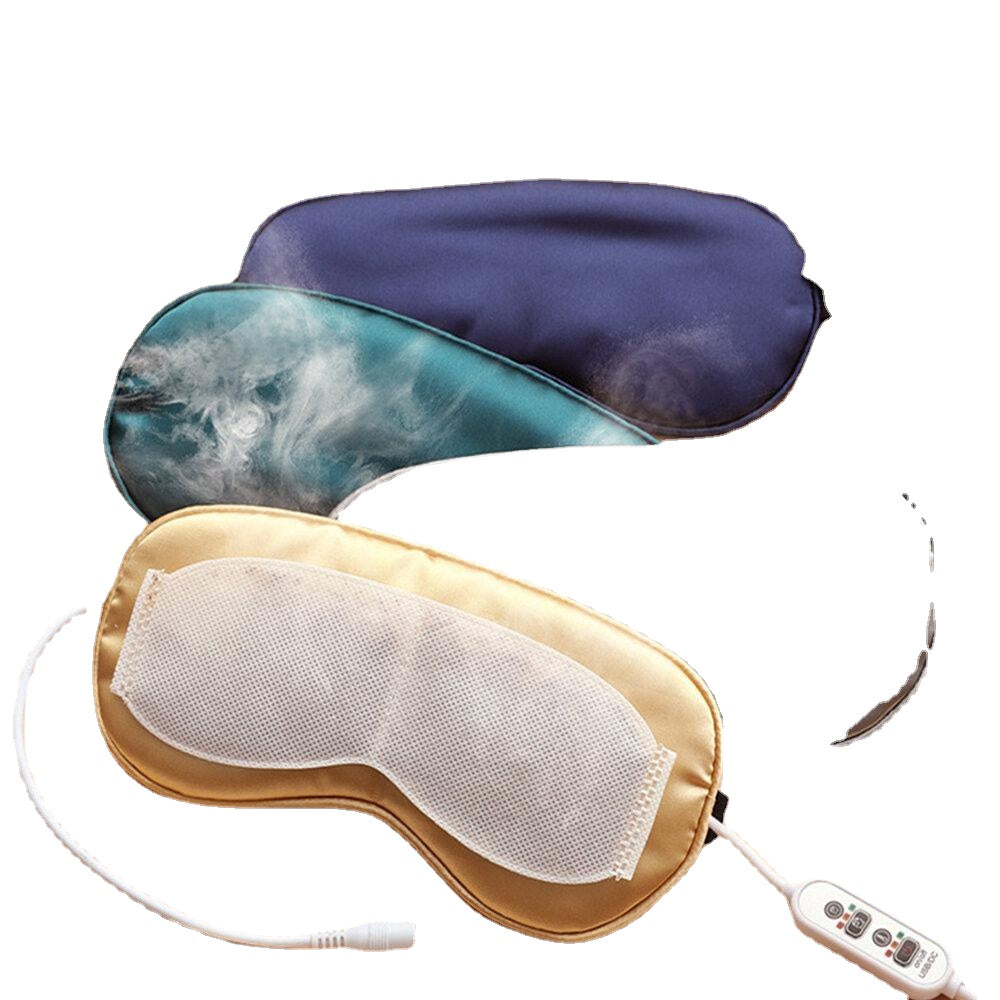 Electrical USB Sleep Mask Temperature Control Heat Steam Eye Patch Night Sleeping
