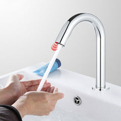 Automatic Infrared Sink Faucet Touchless Free Sensor Handfree Water Saving Inductive Electric Basin