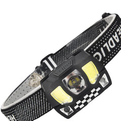 800LM COB+XPG Induction Sensor Headlamp 3 Modes USB Charging 45 Rotation Cycling Hunting Emergency Lantern