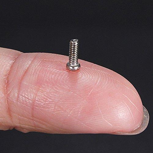 600Pcs Stainless Steel M1/1.2/1.4/1.6 Small Screws Nut for Watches Clocks Mobile 2-4mm