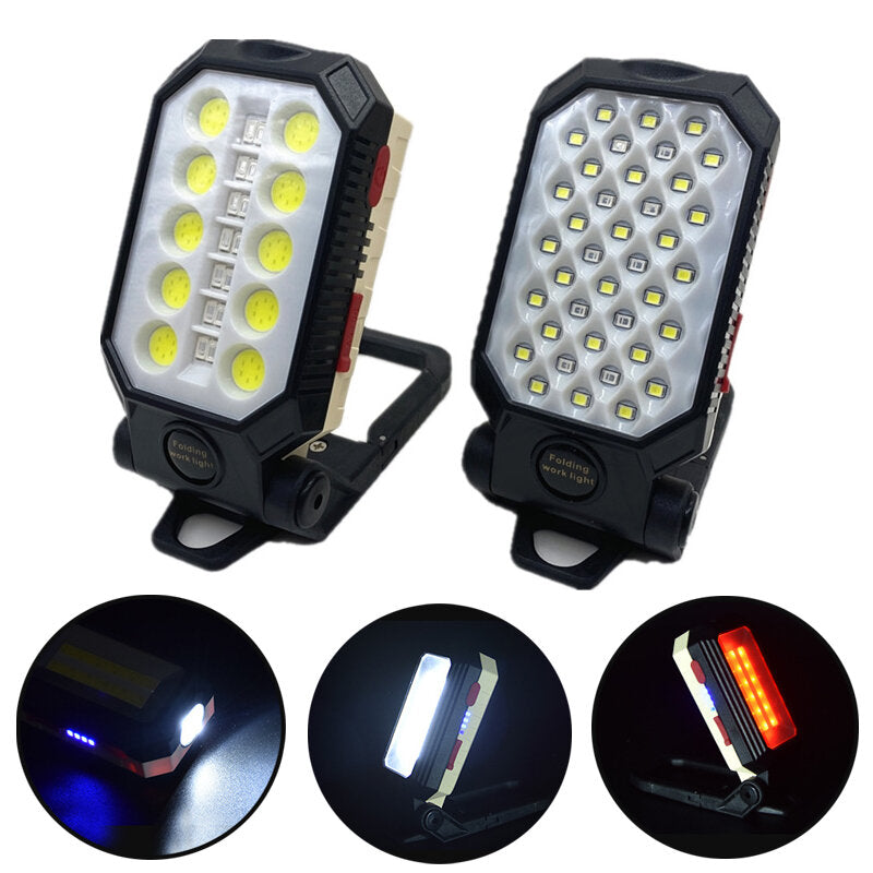 LEDs Ultra Bright Foldable Camping Lamp Super Bright Portable Survival Lanterns With Magnet Bracket Outdoor Waterproof Emergency Work Light