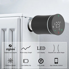 Thermostat Radiator Actuator Valve Smart Programmable TRV Temperature Controller Alexa Voice Control