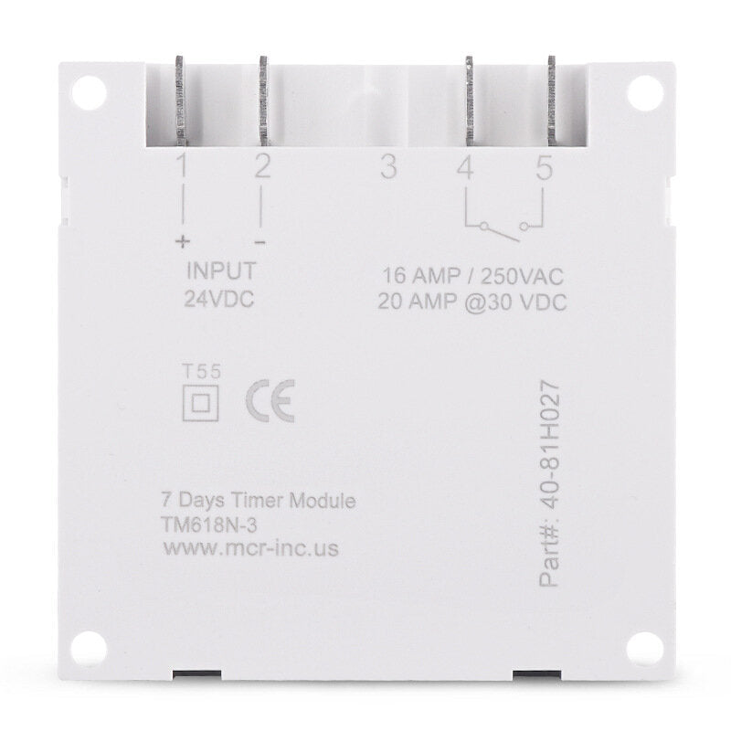 LCD Digital 24V 1.6 inch Timer Electric Controller 7 Days Programmable Time Switch Built-in UL listed Relay