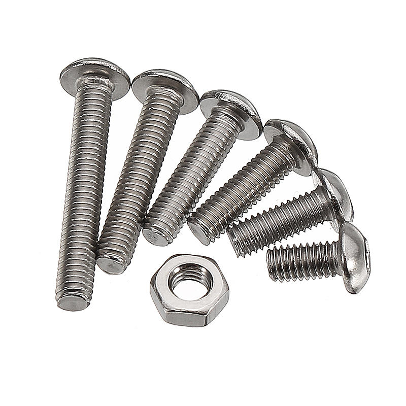 M3SH2 M3 Stainless Steel Hex Socket Button Head Cap Screw Bolts Nuts Assortment 240pcs