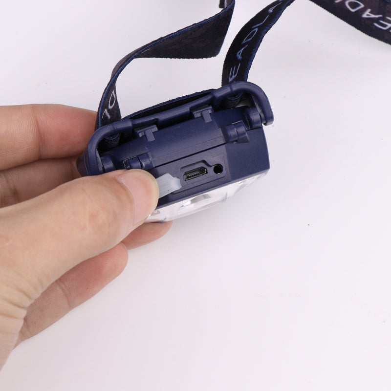 LED 5 Modes Headlamp 950mAh Battery USB Interface Motion Sensor LED Headlamp