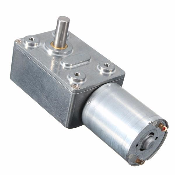 DC12V 200RPM Worm Geared Motor Reversible Gear Reducer Turbo Motor