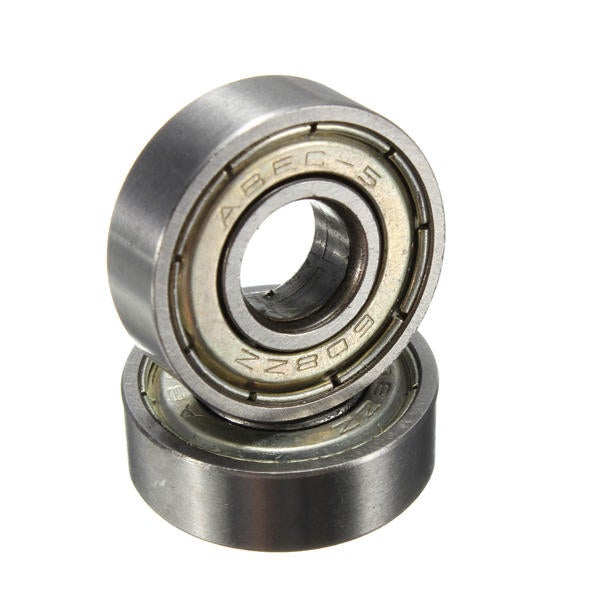 10Pcs Skateboard Groove Roller Blade Ball Bearings Wheels Silver