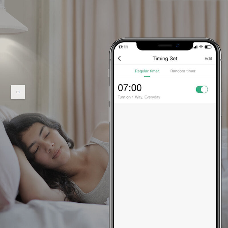 Smart Light Touch Switch With Two Way Control,APP Remote Control,Timer-Function,Voice Control Work with S3 Hub Compatible With Aleax Google Assistant