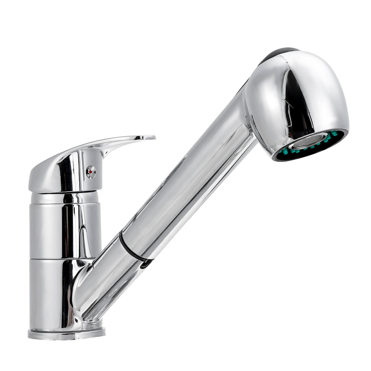 Kitchen Sink Faucet Pull Out Spray Head Single Lever Chrome Mono Brass Tap
