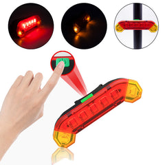 4-Modes 7 LED 400 Lumens Bicycle Rear Light USB Rechargeable Waterproof Cycling Tail Light For MTB Road Bike