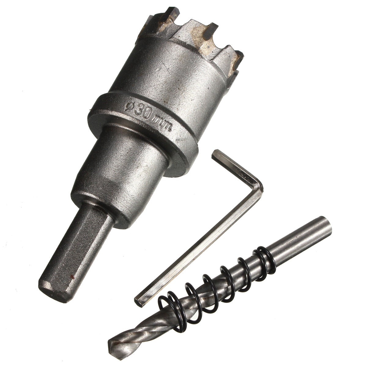 25mm - 45mm Carbide Tip Metal Cutter Hole Saw with Wrench/ Twist Drill Bit
