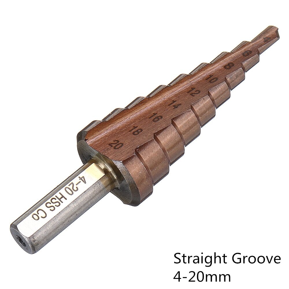 M35 Cobalt Step 4-12/4-20/4-32mm HSS Drill Bits Triangle Shank