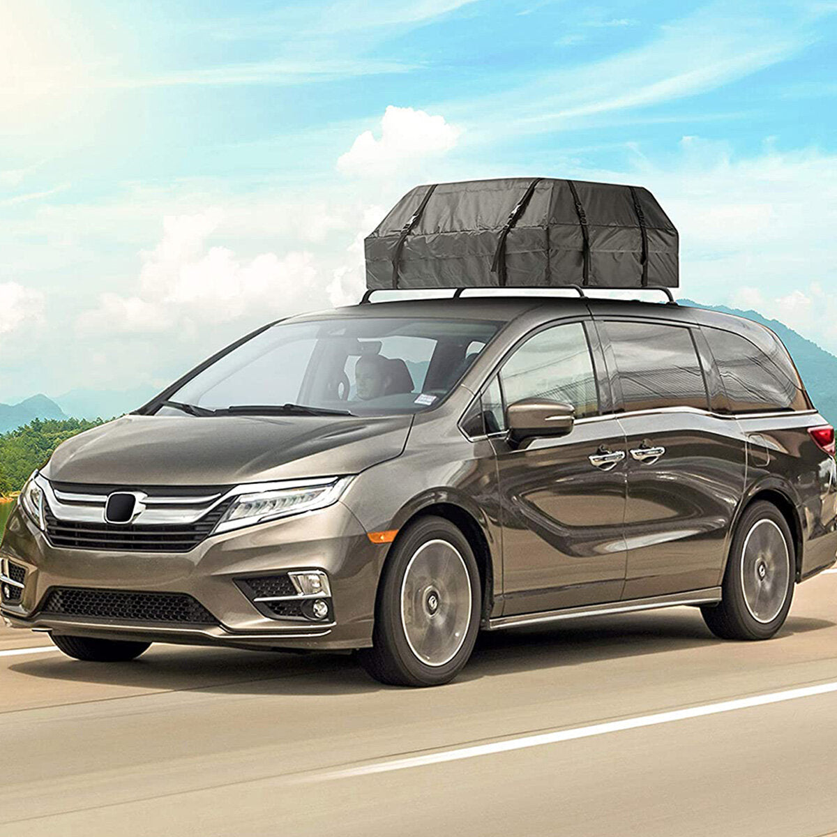 120x90x44cm Car Roof Top Rack Storage BagsTravel 600D Cargo Carrier Luggage Storage Waterproof
