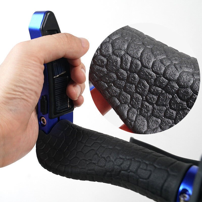 Scooter Handlebar with Turn Signal Light Non-slip Adjustable Handle Grip 2 Modes USN/Solar Rechargeable Safe Indicators for M365 / Pro Ninebot Scooter