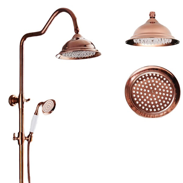 203x130mm Luxury European Chrome Golden Color Shower Spray Bathroom Faucet Bath Set Accessories