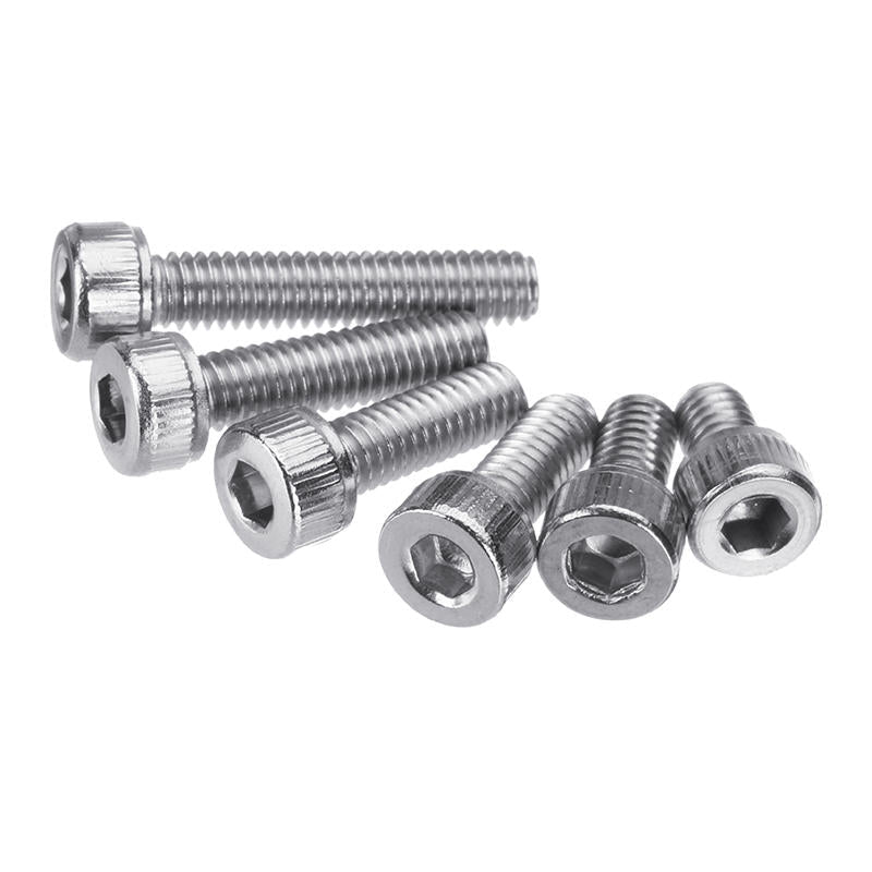 M4SH3 50Pcs M4 Stainless Steel Hex Socket Cap Head Screws Bolts 6-20mm Optional Length