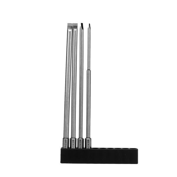 4Pcs 150mm Magnetic 3.0-6.0mm Flat Head Slotted Tip Screwdrivers Bits