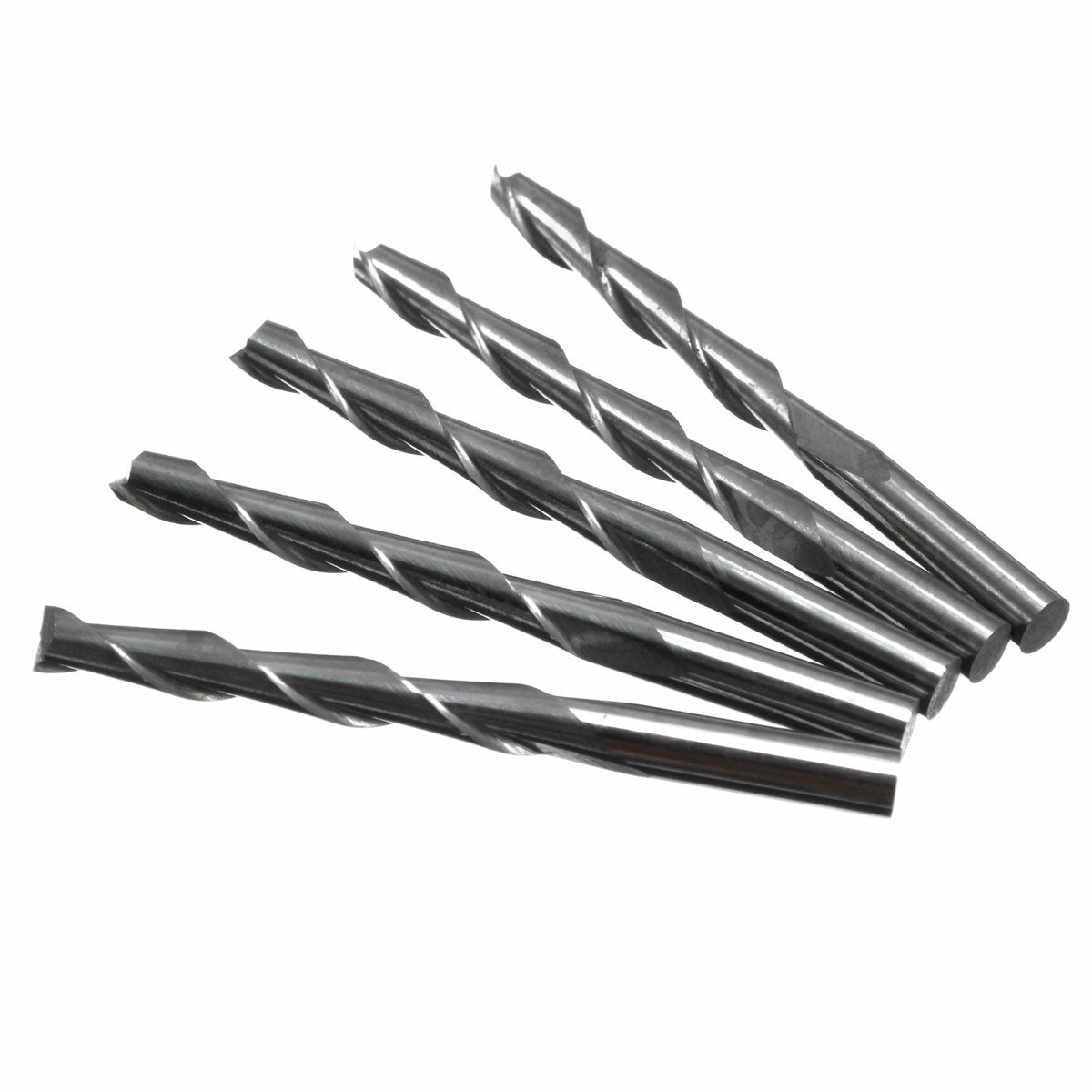 20Pcs 3.175mm Carbide CNC 2 Flute Spiral Bits End Mill Router 22mm CEL Milling Cutter