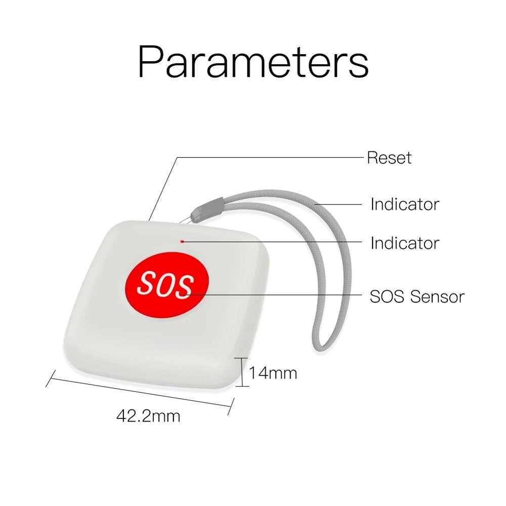 SOS Button Sensor Alarm Elderly Children Alarm Emergency Help Switch Tuya Smart Life App Remote Control