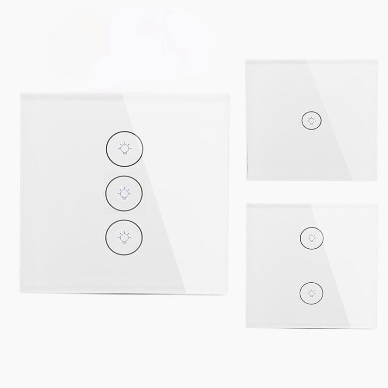 Switch Tuya Smart Home Wireless Remote Control 86 Type Wall Touch 1-2-3 Way Switch