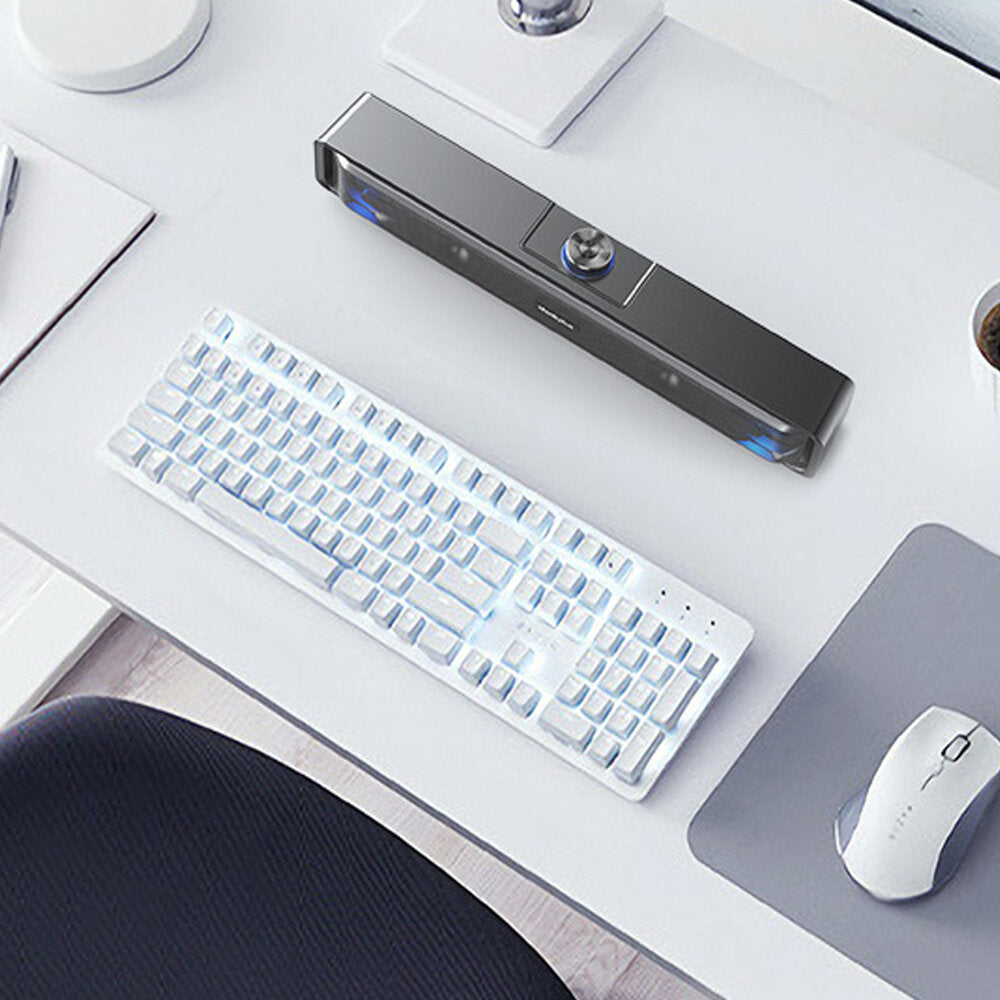 Wireless Bluetooth Computer Speaker USB Powered Wired Computer Sound Bar Mini Soundbar Speaker Subwoofer
