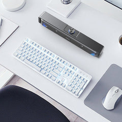 Wireless Bluetooth Computer Speaker USB Powered Wired Computer Sound Bar Mini Soundbar Speaker Subwoofer